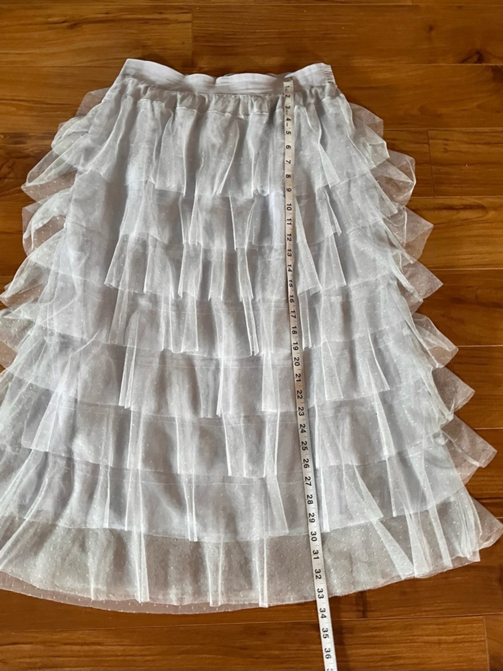 Anthropologie Ashley Tulle Midi Skirt Medium - Picture 9 of 16